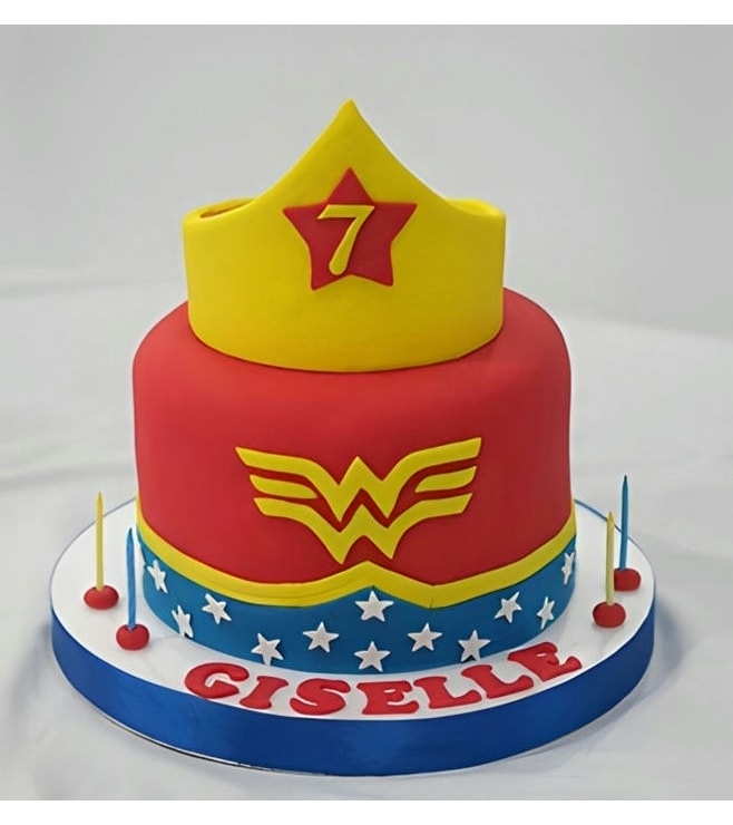 Inner Wonder Woman Cake