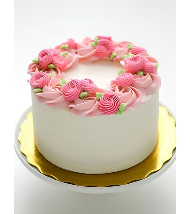 Pink Roses Cake