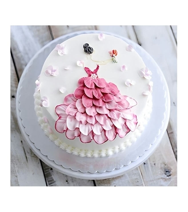 Rose Petal Princess Cake