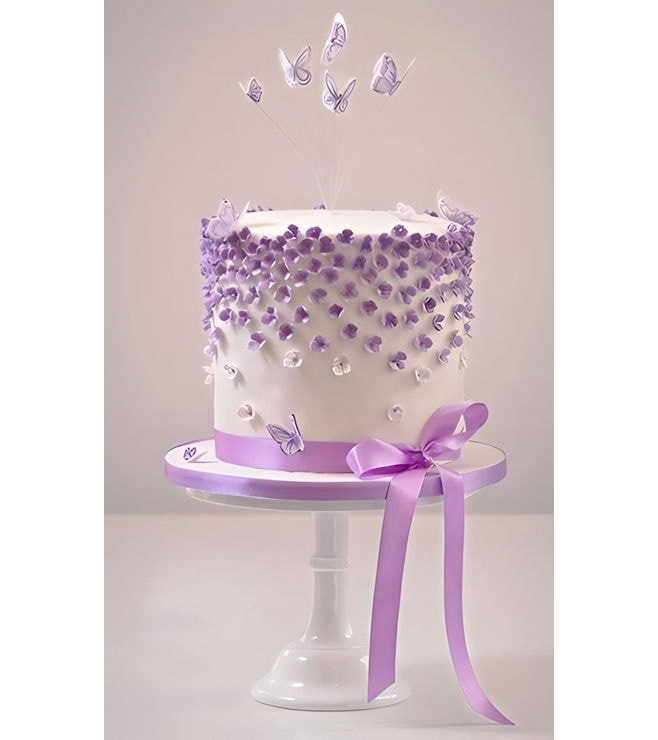 Purple Flowers Cake