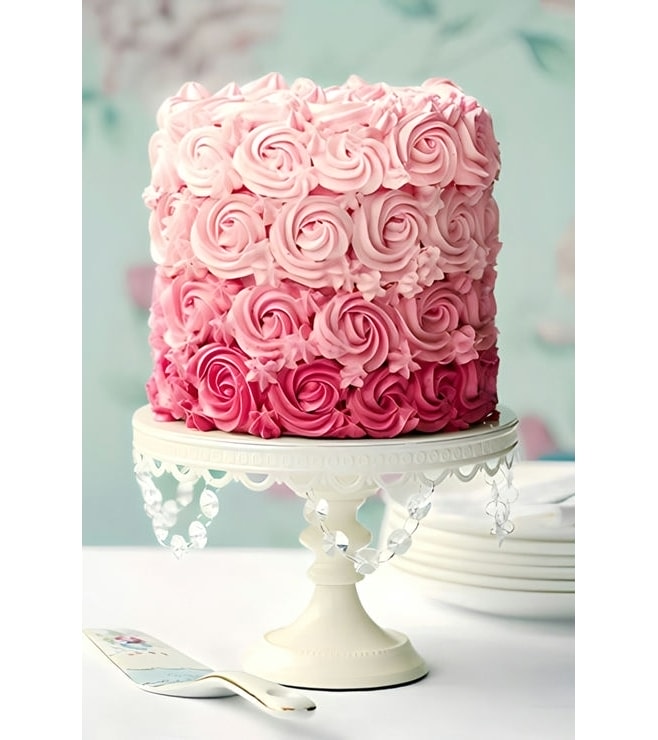 Rosy Ombre Cake