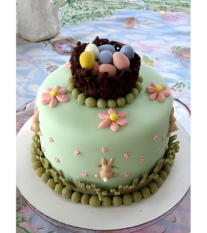 Easter Eggs Nest Cake