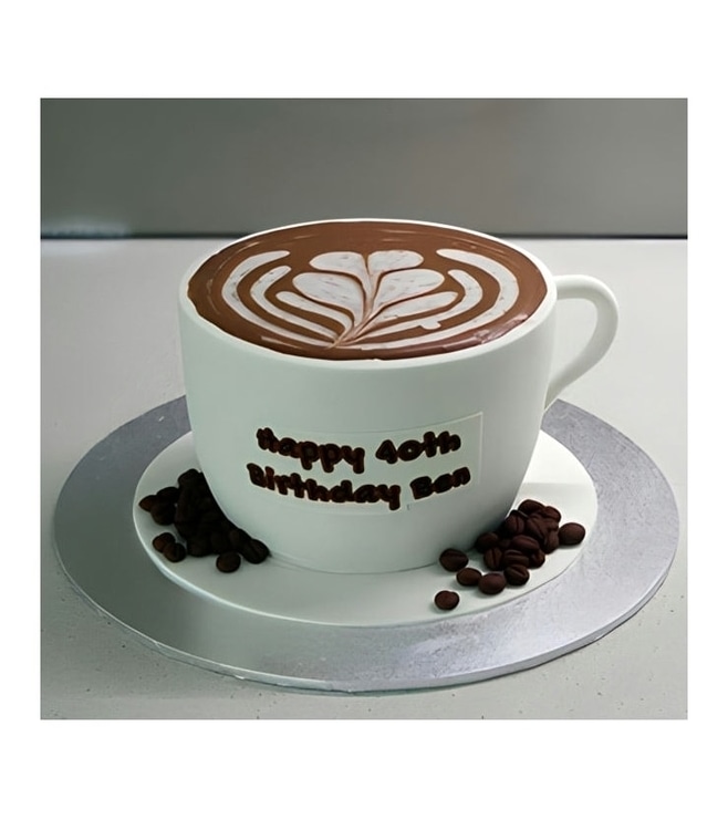 Well Made Cappuccino Birthday Cake, Coffee Cakes