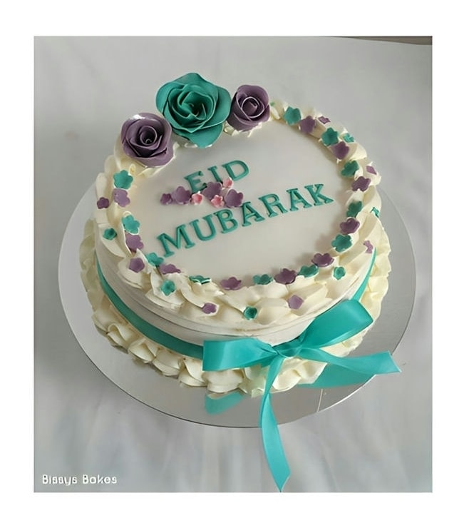 Floral Wishes Eid Cake