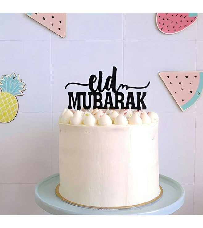 Pristine Eid Wishes Cake