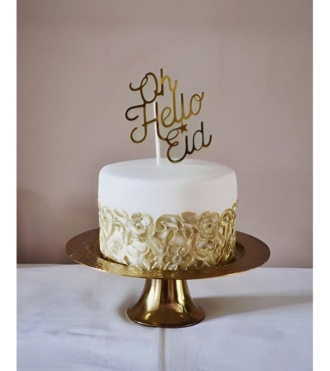 Golden Rosette Eid Cake