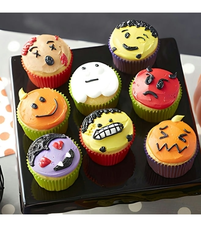 Monster Emoji Cupcakes