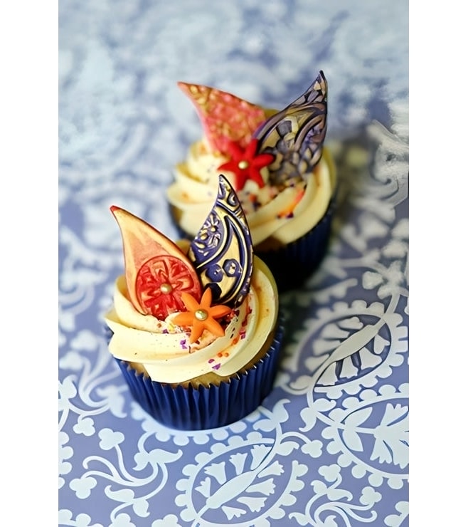 Paisely Diwali Cupcakes