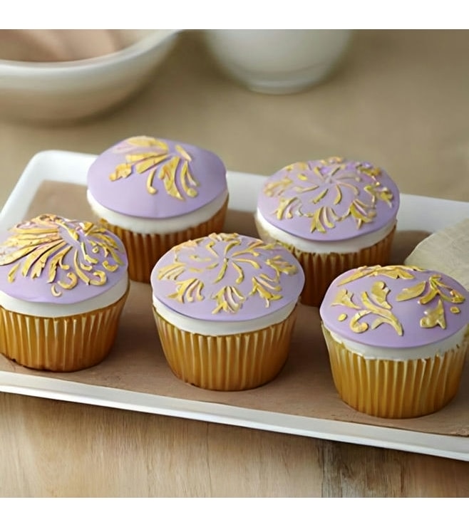 Golden Moments Diwali Cupcakes