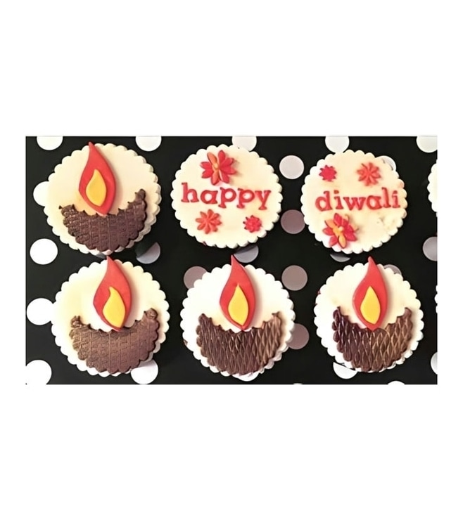 Diwali Lantern Cupcakes