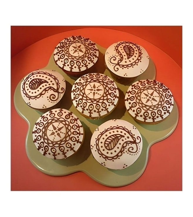 Diwali Abstract Cupcakes