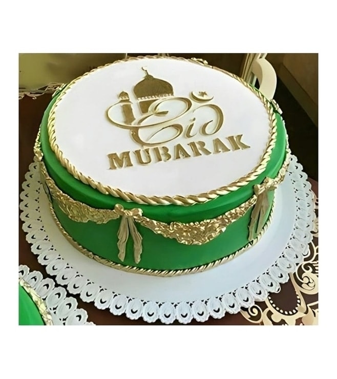 Shimmering Eid Mubarak Cake