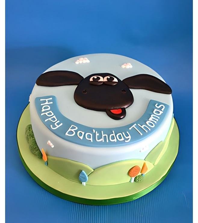 Smiling Sheep Cake