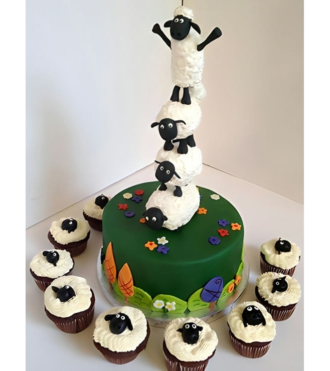 Acrobatic Sheep Cake