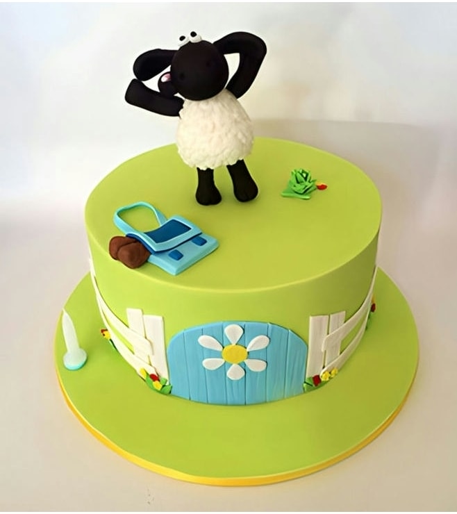 Fun and Frolic Sheep Cake