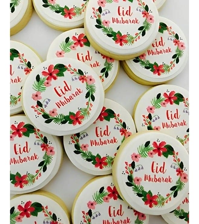 Floral Wreath Eid Cookies