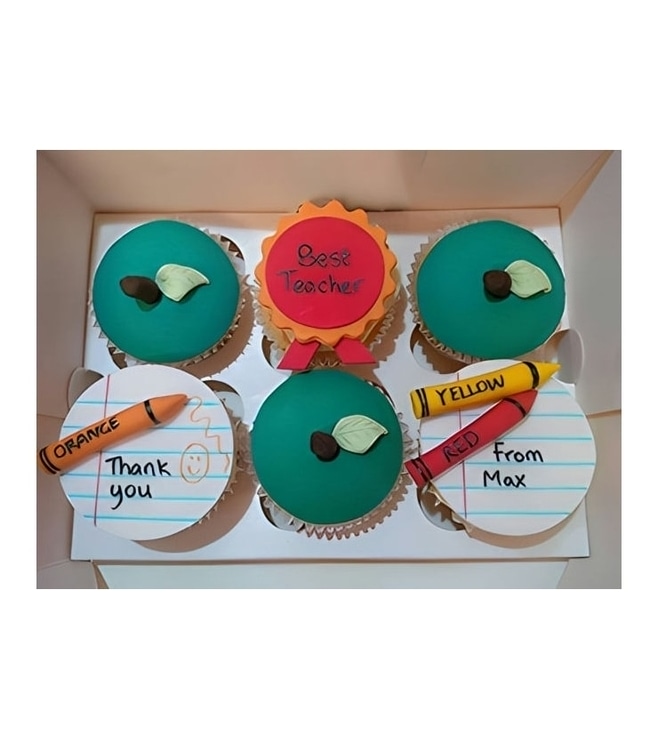 Best Teacher Cupcakes