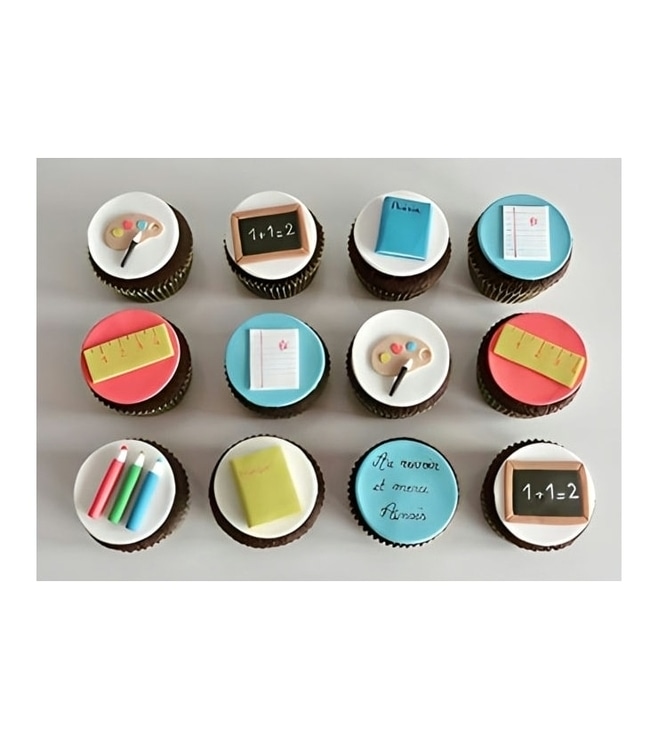 School Tools Cupcakes