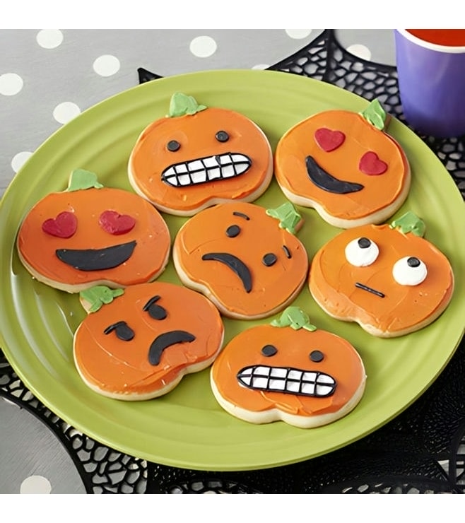 Pumpkin Emoji Cookies