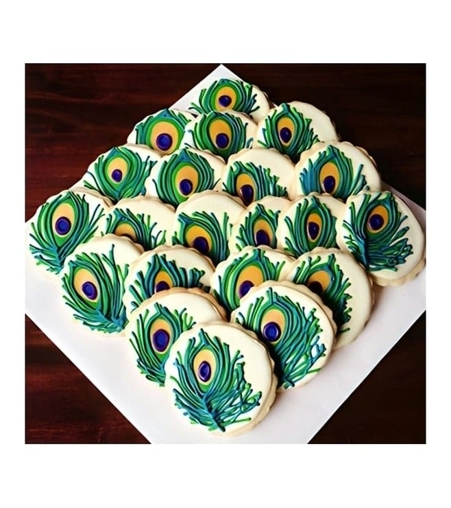 Peacock Feather Cookies