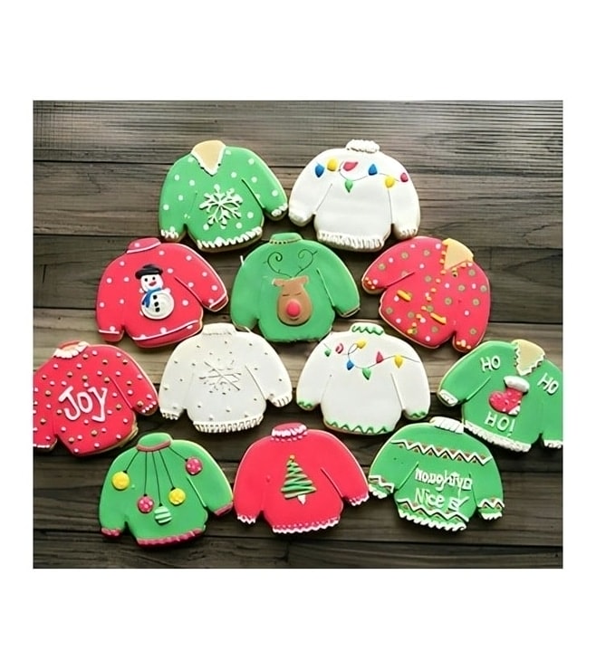 Christmas Sweater Cookies