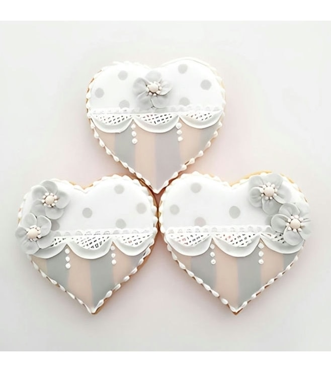 Vintage Heart Cookies