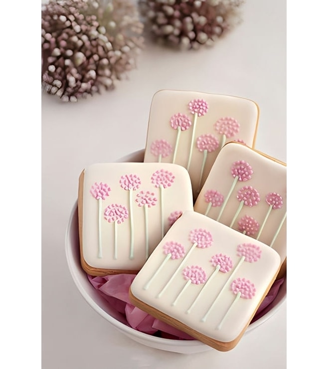 Pink Posy Cookies