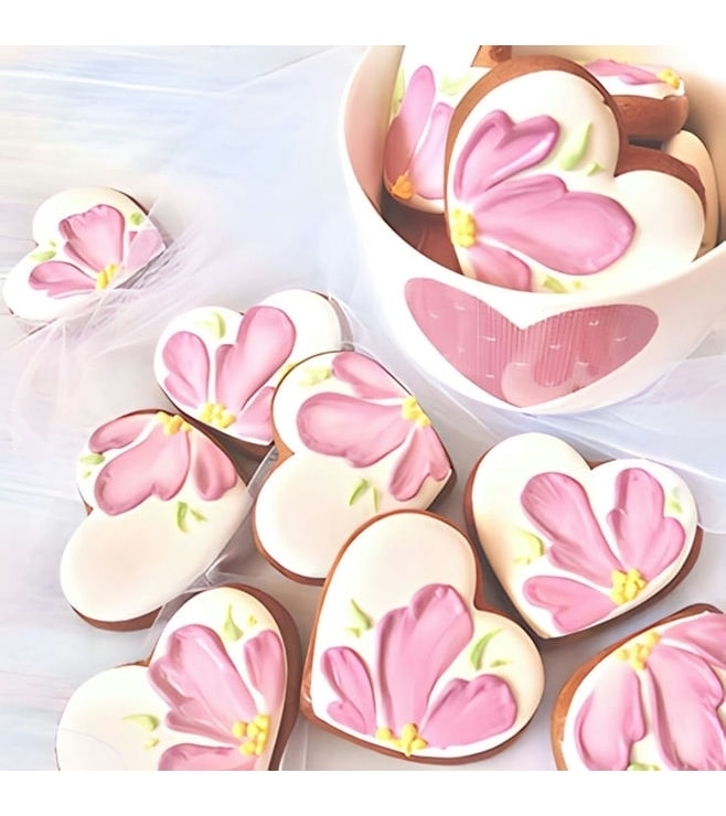 Hearts and Petal Cookies