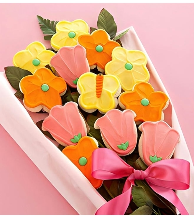 Her Favorite Blooms Cookie Bouquet