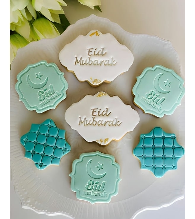 Turquoise Eid Cookies