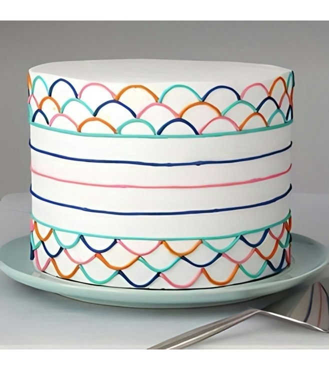 Between the Lines Cake