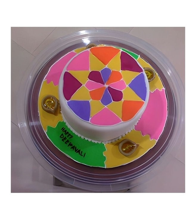 Rangoli Art Cake