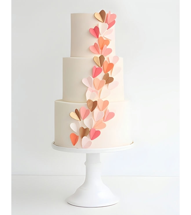 Sensational Hearts 3-Tier Cake