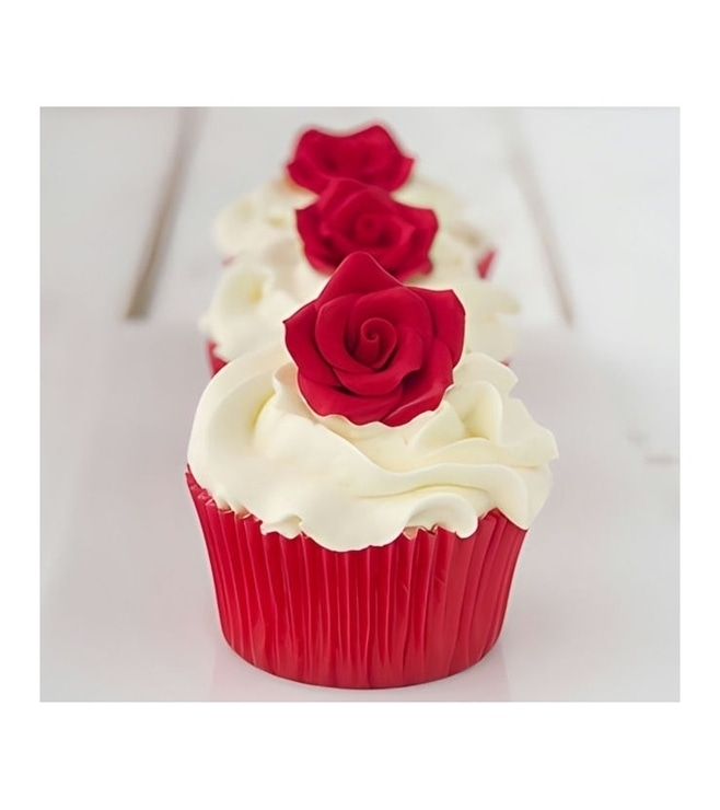 Pretty Rose Dozen Cupcakes