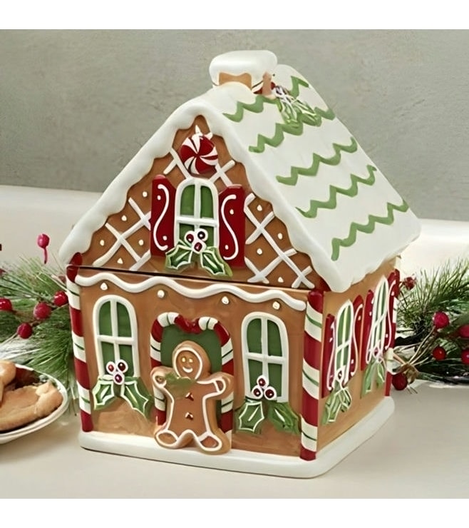 Season's Joy Gingerbread House