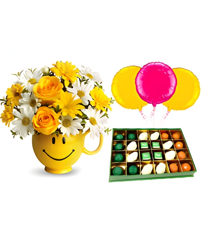 Be Happy Bouquet with Ramadan Kareem Treats Box