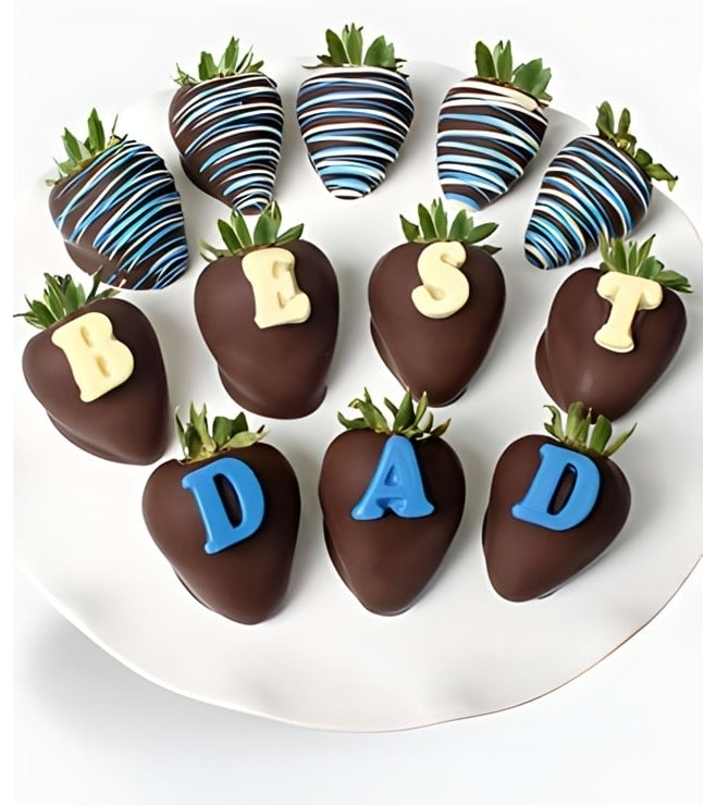 Best Dad Dipped Strawberries