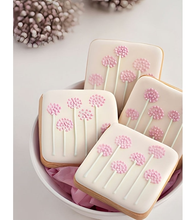 Pink Posy Cookies