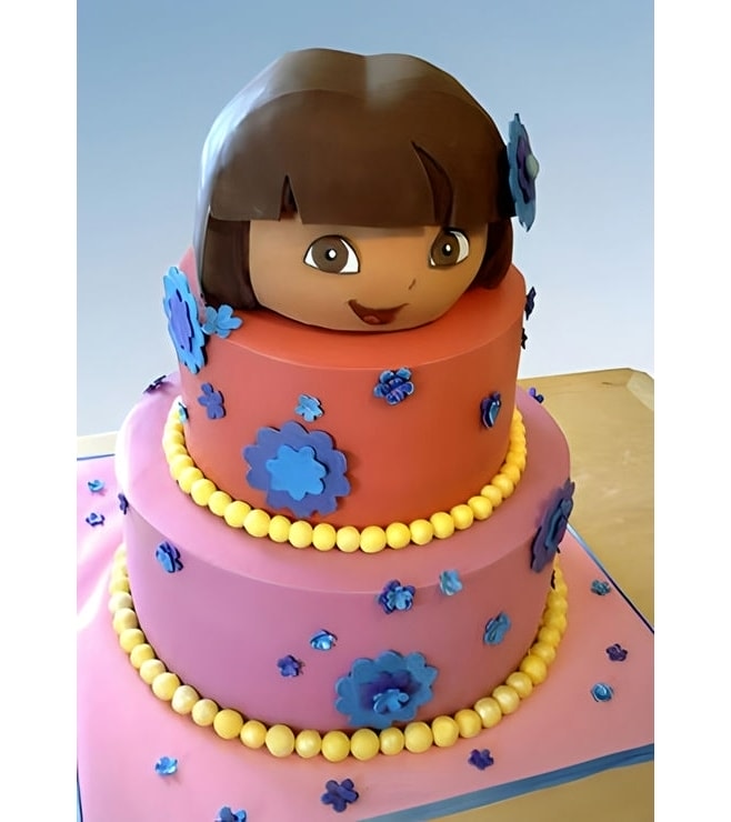 Tiered Dora the Explorer Cake, Dora Explorer Cakes