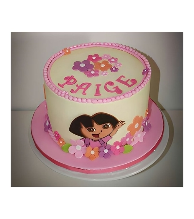 Dora the Explorer Hat Box Cake