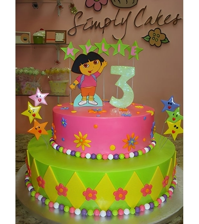 Dora the Explorer Color Pop Cake, Dora Explorer Cakes