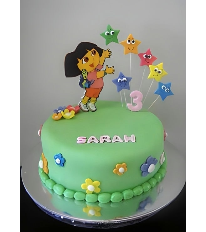 Dora the Explorer Star Catcher Birthday Cake