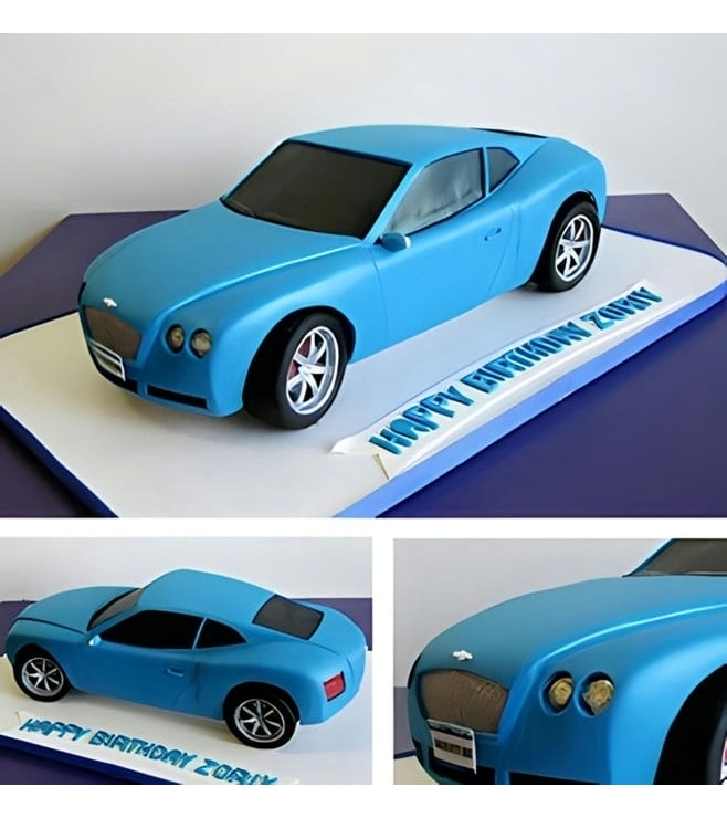 The Blue Blur Car Cake