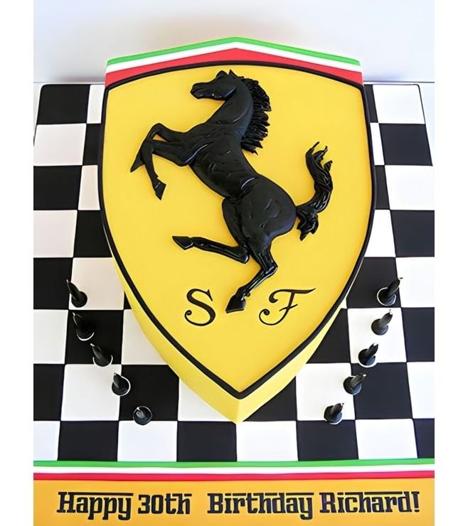 Ferrari Raceway Cake, Car Cakes