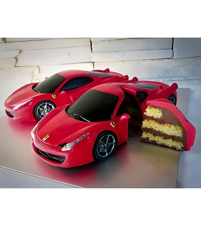 Cherry Red Ferrari Cake, Car Cakes