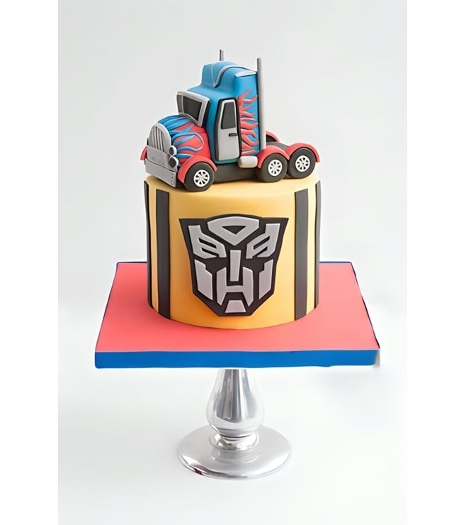 Optimus Prime Transformers Birthday Cake