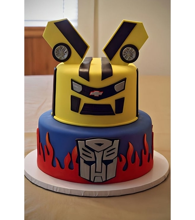 Transformers Tiered Birthday Cake