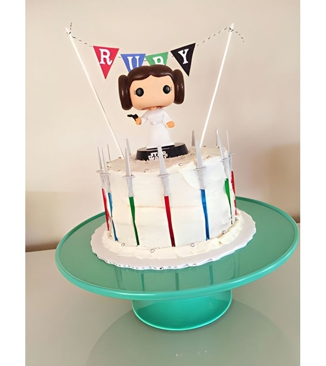 Pop Princess Leia Star Wars Birthday Cake