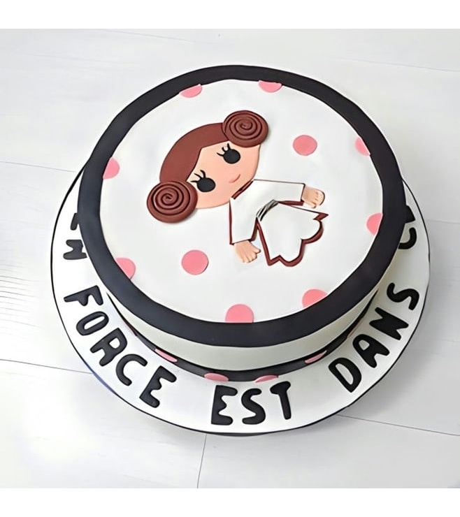 Polkadot Princess Leia  Birthday Cake, Star Wars Cakes