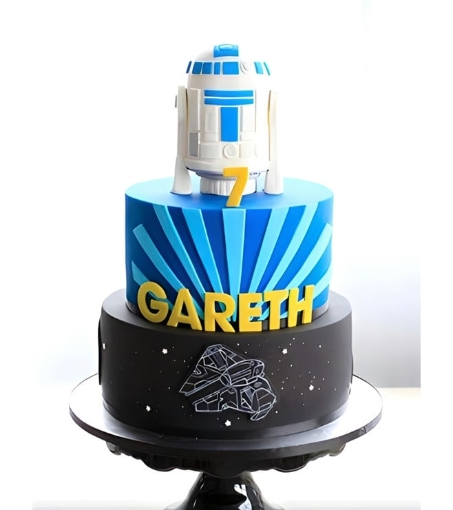 Star Wars Triology Tiered Birthday Cake